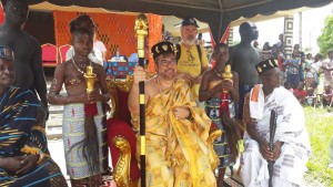 A cerimônia na aldeia de Gbomizambo, na região de Baoulé, que entronizou o brasileiros Roberto Nedeliciu, como rei