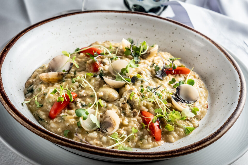 Risoto de Vongole do restaurante Des Cucina | Foto: Gladstone Campos